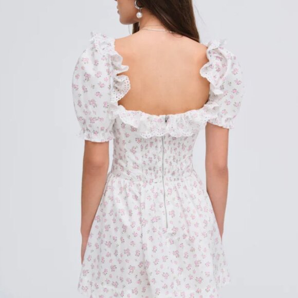 NWT For Love & Lemons Noam Mini Dress - Picture 10 of 10